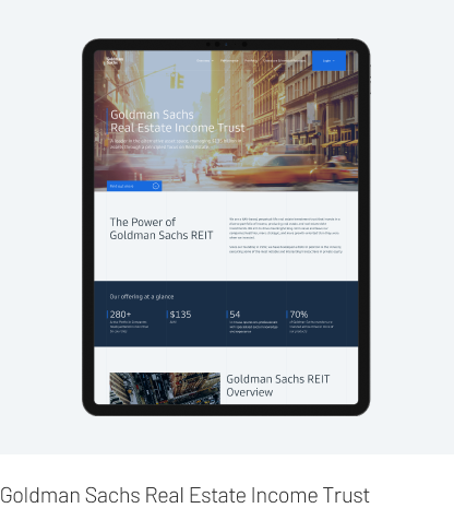 Goldman Sachs Real Estate Income Trust project